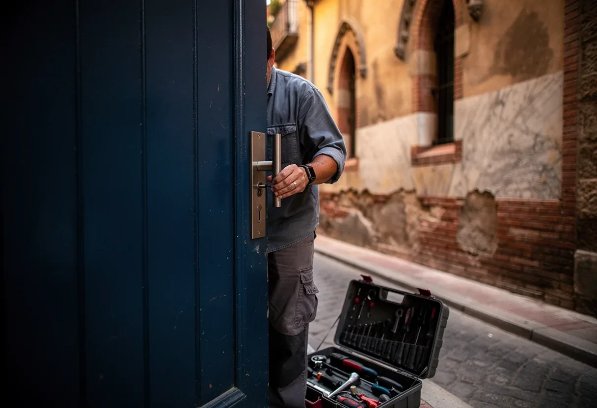 Changement de serrure sur une porte à Perpignan