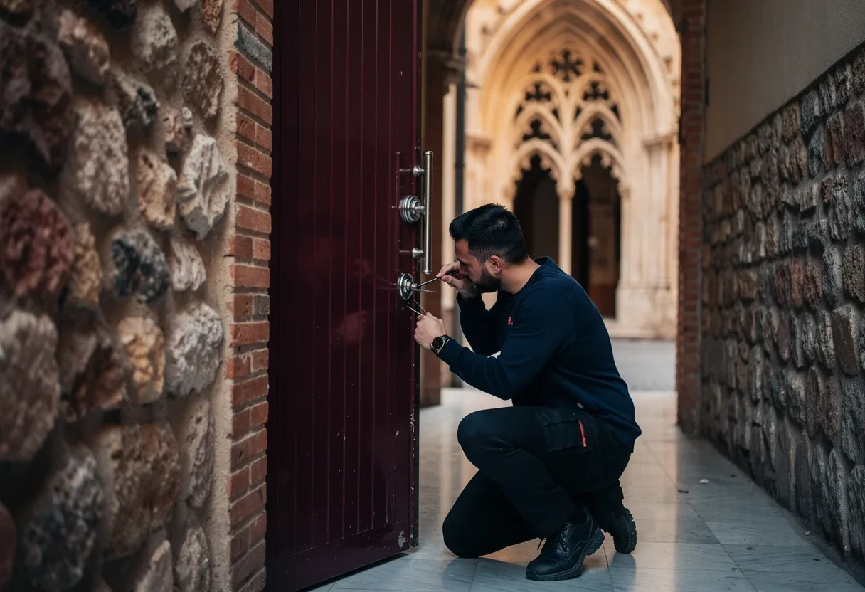 Ouverture fine d'une porte claquée à Perpignan
